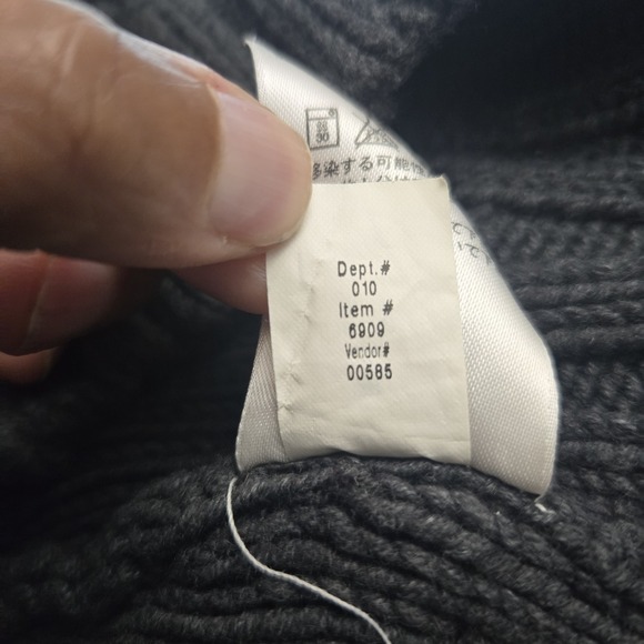 Eddie Bauer Shawl Collar Cable Knit Sweater Women's Small Gray Preppy Heritage - Picture 13 of 13